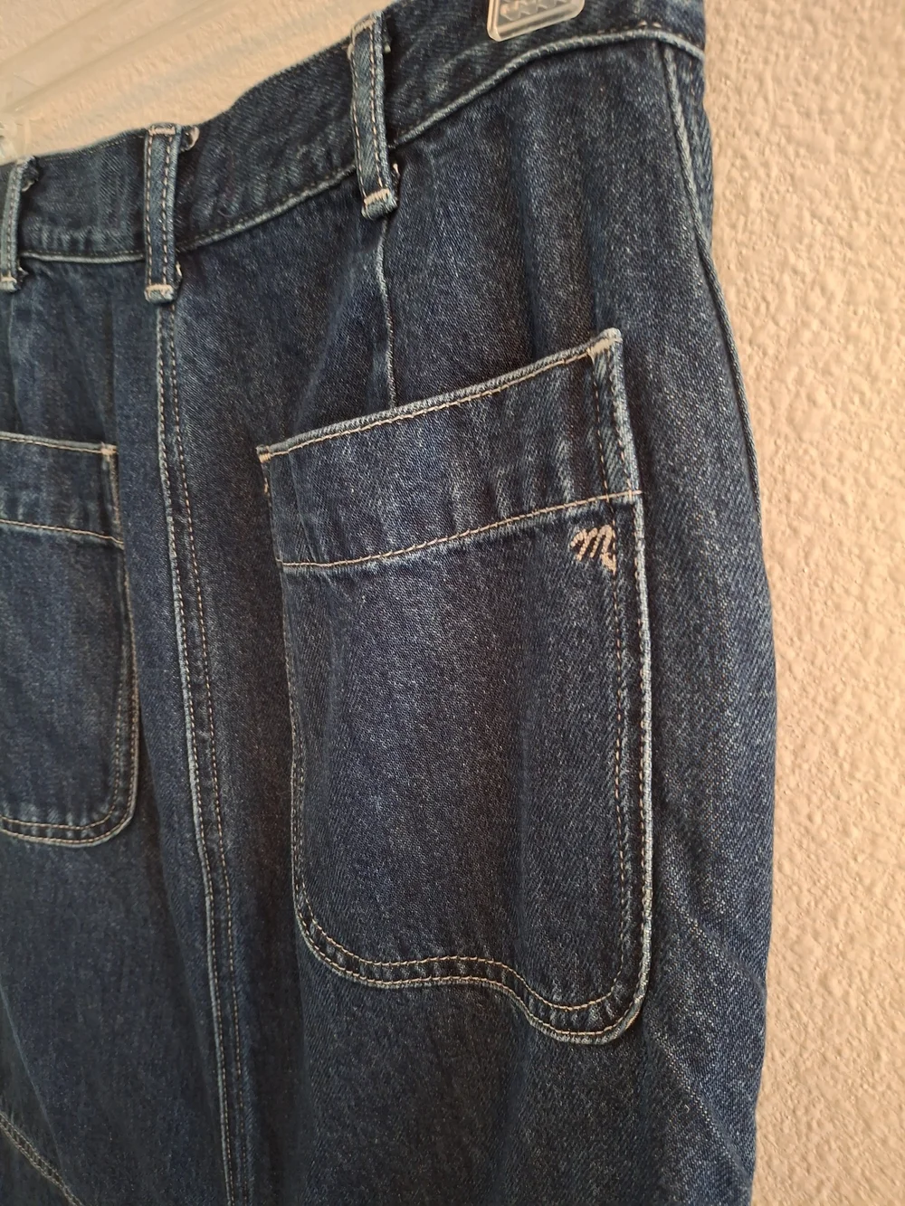 Madewell Denim Carpenter Maxi Skirt In Handlon Wash